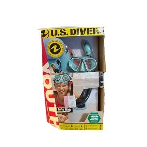 New US Divers Youth GoPro Ready Silicone Snorkeling Set Size M